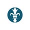 Fleur de lis vector icon design