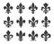 Fleur de lis vector icons