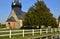 Fleury la Foret, France - march 15 2016 : the church