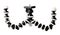 Flexible folding octopus tripod on white isolated background for mobile smartphones, tripod for DSLR cameras