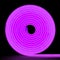 Flexible purple led neon decor christmas light on black backgroung