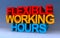 flexible working hours on blue