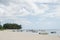 FLIC EN FLAC, MAURITIUS - DECEMBER 04, 2015: Landscape and Beach in Flic an Flac, Mauritius. Yachts and Indian Ocean