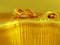 Flickering bright gold background. Bright fortuna gold or yellow texture.3d render