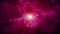 Flickering Violet Supernova with Nebula on background