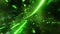 Flight in abstract green sci-fi tunnel. Infinitely looped animation.