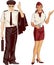 Flight attendant and pilot