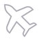 Flight colour line vector  icon