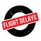 Flight Delays rubber stamp