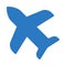 Flight glyph colour vector  icon