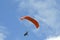 Flight of a motor paraplan