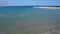 Flight over beach at Black Sea, Constanta, Romania