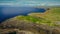 Flight over the Cliffs of Kilkee at the Atlantic coast of Ireland