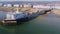 Flight over Eastbourne pier at the south coast of England