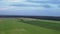 Flight over the fields in the suburbs of St. Petersburg 17