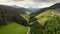Flight over idyllic valley in the Black Forest, Germany
