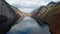 Flight over Konigsee lake, Berchtesgaden, Germany