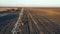 Flight over a large irrigation systems