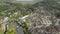 Flight Over Llangollen a Town in North East Wales