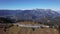 Flight over Rossfeld mountain panoramic road, Berchtesgaden, Germany