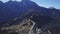 Flight over Rossfeld mountain panoramic road, Berchtesgaden, Germany