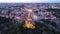 Flight over Timisoara city