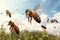Flight of the Pollinators: Honey Bees in Energetic Motion, A Symphony of Nature\\\'s Work