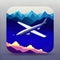 Flight Simulator Software App Icon. Generative AI.