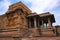 Flight of steps leading to pillared mandapa, Brihadisvara Temple, Tanjore, Tamil Nadu. View from South.