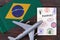 Flight to Brazil concept.