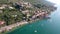 Flight toward east coast of lake Garda to Brenzone Sul Garda, Italy