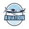 Flights logo brand design vector