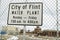 Flint, Michigan: City of Flint Water Plant Sign