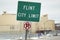 Flint, Michigan City Limit Sign