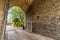 Flint wall tunnel and arch way