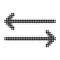 Flip Arrows Horizontally Halftone Dotted Icon