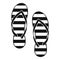 Flip flop icon, simple style