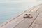 Flip Flops On A Wooden Jetty