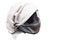 Flip-front Modular Motorcycle Helmet in a gray carrying and protection bag