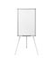 Flipchart easel, vector mock-up. Magnetic whiteboard. Tripod flip chart blank white board, mockup