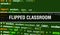 FLIPPED CLASSROOM text written on Programming code abstract technology background of software developer and Computer script.