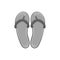 Flips flops icon, black monochrome style