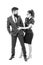 Flirting with boss. Man and woman business colleagues. Office flirt. Career company. Office couple. Flirting and