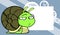 Flirty Cute little snail cartoon expression background