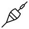 Float fishing tool icon, outline style