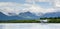 Float Plane Readies for Take Off Lake Hood Alaska