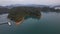 Floating bungalow on the Cheow lan Lake in Khao Sok National Park in Surat Thani, Thailand