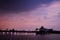 Floating caffee against Evening Sky at Ancol Beach, Jakarta