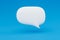 floating chat symbol for smartphone application on orange background icon sign or symbol 3d illustration