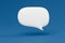 floating chat symbol for smartphone application on orange background icon sign or symbol 3d illustration